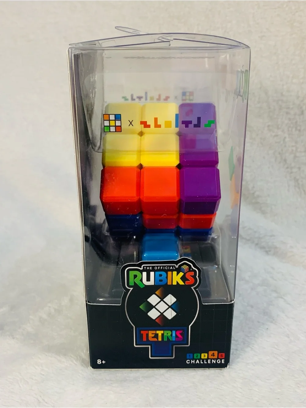Rubik’s /Tetris Cube, Classic Tetris Tetriminos, Brain Teaser Puzzle
